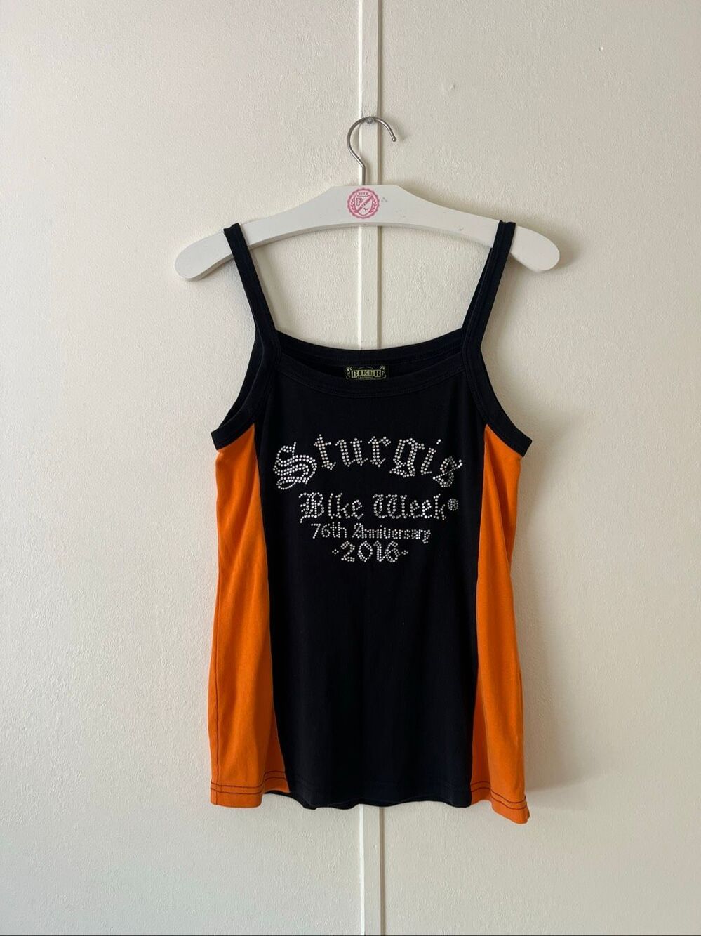 Sturgis Bike Week 76th 2016 Rhinestone Tank Top Woman’s Size Medium
